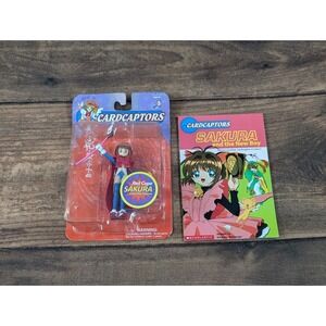 Cardcaptors Sakura Red Cape Collectible Figurine MIB Trendmasters 2000